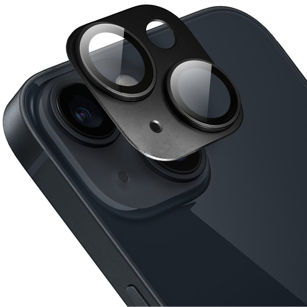 Metalowa osłona na cały aparat do iPhone 14, czarna