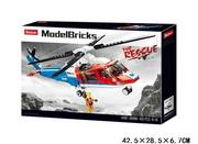 Klocki - Klocki Helikopter Ratowniczy Pogotowie, Helikopter medyczny - miniaturka - grafika 1