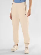 Spodnie damskie - adidas Originals Damskie spodnie dresowe Kobiety Bawełna beżowy jednolity, S - miniaturka - grafika 1