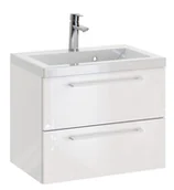 Szafki łazienkowe - Szafka z Umywalką ROSEN 60 cm - Uchwyt Biały - miniaturka - grafika 1