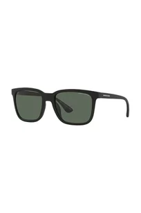 Armani Exchange Okulary przeciwsłoneczne 0AX4112S męskie kolor czarny - Okulary przeciwsłoneczne - miniaturka - grafika 1
