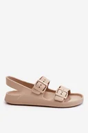 Moda i Uroda OUTLET - Damskie Lekkie Sandały Big Star LL274746 Beżowe-37 - miniaturka - grafika 1