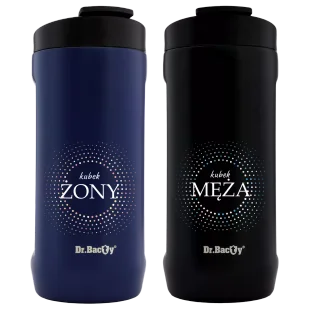Zestaw kubków termicznych dla zakochanych Dr.Bacty Notus 360 ml - Kubki termiczne - miniaturka - grafika 1
