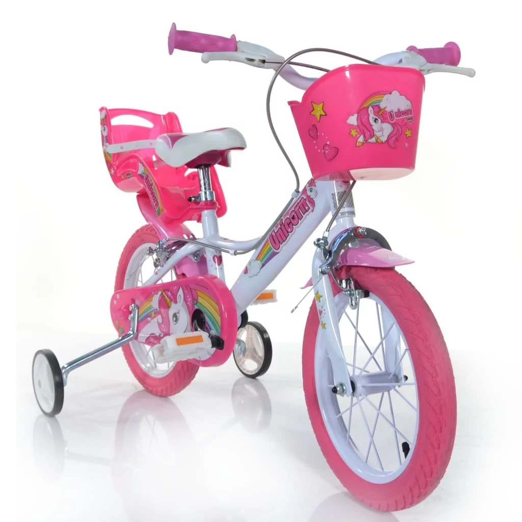 Dino Bikes, Unicorn, Rower dziecięcy, różowy, 14"