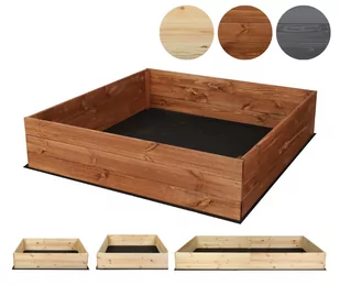 Skrzynia na warzywa ZP06 27x83x80 cm Brązowa / Wamar-Sosenka - Donice - miniaturka - grafika 1