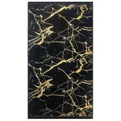 Dywany - Dywan drukowany Neva petra folia 120 x 160 cm czarno-złoty - miniaturka - grafika 1