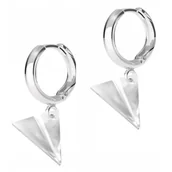 Kolczyki - Kolczyki Srebrne z Samolotem Samoloty Samolociki Origami SREBRO 925 - miniaturka - grafika 1