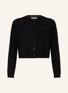 Swetry damskie - Tommy Hilfiger Kardigan Z Cekinami schwarz - miniaturka - grafika 1