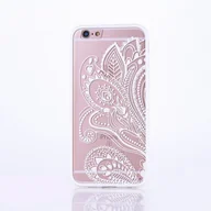 Etui i futerały do telefonów - Etui na telefon komórkowy Mandala dla Samsung Galaxy S6 Design Etui ochronne Pokrowiec z motywem kwiatowym Torba Bumper Biały - miniaturka - grafika 1