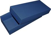 Opakowania i torebki na prezenty - Pudełko ozdobne, niebieskie, 18x8x4 cm - miniaturka - grafika 1