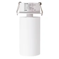 Lampy ogrodowe - Lampa wpustowa tubka HALO H0124 Maxlight LED 7W 3000K sypialniana biały czarny - miniaturka - grafika 1