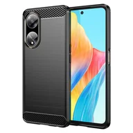 Etui i futerały do telefonów - Elastyczne etui pancerne karbon do Oppo A98 5G Carbon Case - miniaturka - grafika 1