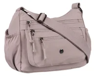 Torebki damskie - Mała listonoszka damska PETERON fioletowa torebka na ramię kieszonki szeroki pasek z regulacją - miniaturka - grafika 1