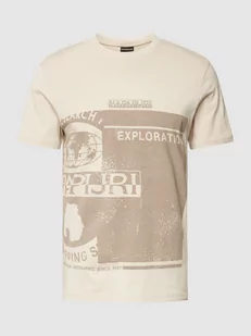 T-shirt z nadrukiem z napisem i logo model ‘MANTA’ - Koszulki męskie - miniaturka - grafika 1