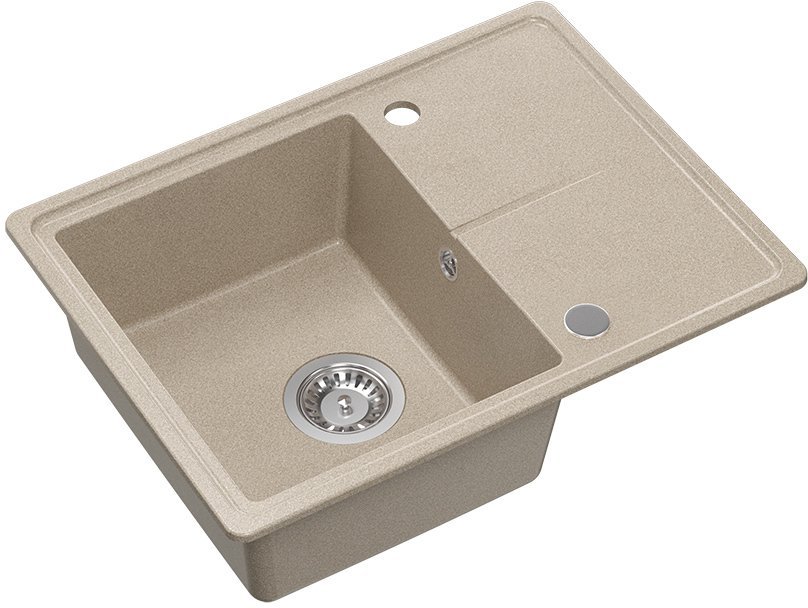QUADRON Zlewozmywak GraniteQ TONY 116 granitowy river sand beż 1-komorowy z/o 60x45x18,5