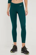 Spodnie sportowe damskie - Burton legginsy funkcyjne damskie kolor zielony - miniaturka - grafika 1