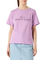 Koszulki i topy damskie - KENDALL & KYLIE T-shirt damski, fioletowy, S - miniaturka - grafika 1