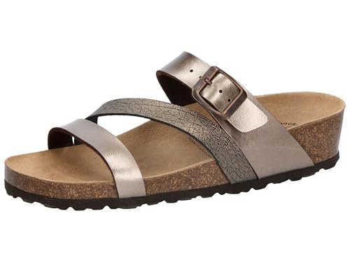 Lico Klapki damskie Natural Glitter brązowe, 41 EU, brązowy, 41 EU