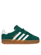 Buty dla dziewczynek - adidas Sneakersy Gazelle Indoor IH9134 Zielony - miniaturka - grafika 1