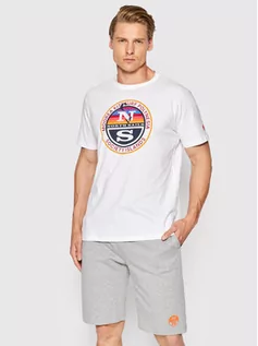 Koszulki i topy damskie - North Sails T-Shirt Graphic 692796 Biały Regular Fit - grafika 1