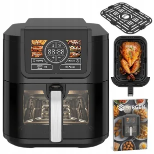 Air Fryer Ai Frytkownica Beztłuszczowa Frytownica Byrgen 8L Duża Misa Okno - Frytownice gastronomiczne - miniaturka - grafika 1