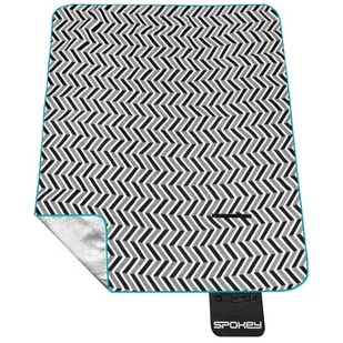 Spokey Koc piknikowy 180 x 210 cm akrylowy z folią aluminiową Spokey PICNIC ZIGZAG - Koce piknikowe - miniaturka - grafika 1