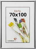 Ramki na zdjęcia - Ramka na zdjęcie 70x100 cm Gedeon Srebrna - miniaturka - grafika 1