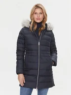Kurtki damskie - Tommy Hilfiger Kurtka puchowa Tyra WW0WW39747 Granatowy Regular Fit - miniaturka - grafika 1