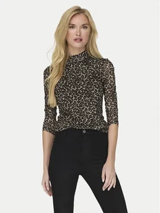 ONLY Bluzka Erica 15141298 Brązowy Regular Fit - Bluzki damskie - miniaturka - grafika 1