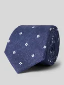 Krawaty i muchy męskie - Krawat z czystego jedwabiu z naszywką z logo (7,5 cm) - miniaturka - grafika 1