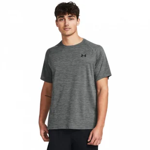 Męska koszulka treningowa Under Armour UA Tech Textured SS - szara - UNDER ARMOUR - Koszulki sportowe męskie - miniaturka - grafika 1