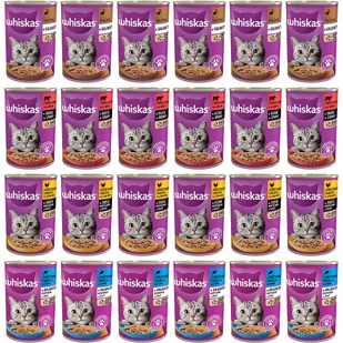 Whiskas Mokra karma dla kotów mix smaków 24x400g - Mokra karma dla kotów - miniaturka - grafika 1