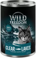 Mokra karma dla kotów - Zestaw Wild Freedom Adult, 24 x 400 g, bez zbóż - Clear Lakes - Pstrąg i kurczak Dostawa GRATIS! - miniaturka - grafika 1