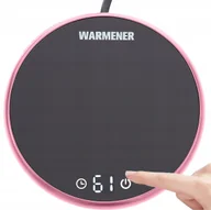 Gadżety dla niej i dla niego - Różowy Podgrzewacz do Kubka Kawy Herbaty pod Kubek do biura - miniaturka - grafika 1