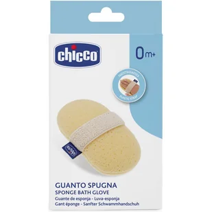 Chicco 00007866000000 gąbka do okolic rękawiczka, żółty - Rękawice i gąbki do kąpieli - miniaturka - grafika 1