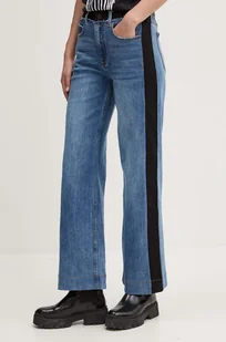 Desigual jeansy AYANA damskie high waist 24WWDD44 - Spodnie damskie - miniaturka - grafika 1