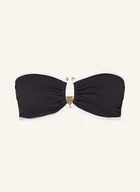 Stroje kąpielowe - Seafolly Góra Od Bikini Bandeau Beach Bound schwarz - SEAFOLLY - miniaturka - grafika 1