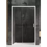 Ścianki i drzwi prysznicowe - New Trendy D-0403A DRZWI WNĘKOWE PRIME WHITE P 110x200 CZYSTE 6mm ACTIVE SHIELD - miniaturka - grafika 1