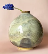 Wazony i flakony - Ceramiczny wazonik kula - miniaturka - grafika 1