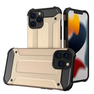 Etui i futerały do telefonów - Hybrid Armor pancerne hybrydowe etui pokrowiec iPhone 13 Pro złoty - miniaturka - grafika 1