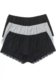 Luźniejsze bokserki  z wiskozy (3 pary) - bonprix - Majtki damskie - miniaturka - grafika 1