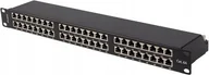 Akcesoria do szaf serwerowych - Lanberg LANBERG Patch Panel 48 Port 1U 19inch Kat 6A FTP Ekranowany Czarny - miniaturka - grafika 1