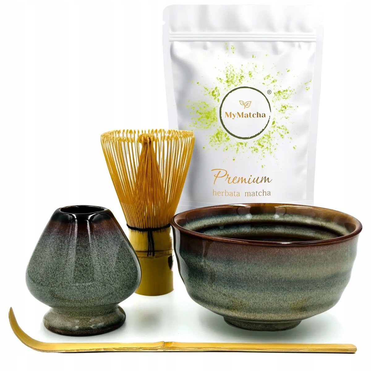 Zestaw do Matcha MyMatcha Takara Aichi - Chasen Chashaku Czarka Podstawka