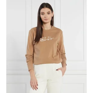 BOSS Bluza C_Elaboss_Motive Regular Fit - Bluzy damskie - miniaturka - grafika 1