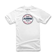 Koszulki męskie - Alpinestars Męska koszulka z okrągłym wzorem biały XL - miniaturka - grafika 1