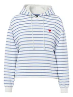 Swetry damskie - Pieces Sweter "Chilli" w kolorze biało-błękitnym - miniaturka - grafika 1