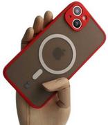 Etui i futerały do telefonów - Bizon Etui Case Hybrid MagSafe do Apple iPhone 13 czerwone - miniaturka - grafika 1