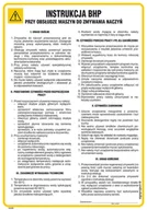 Instrukcje stanowiskowe BHP - IAG05 INSTRUKCJA BHP PRZY OBSŁUDZE MASZYN DO ZMYWANIA NACZYŃ, HN - PŁYTA ELASTYCZNA 0,4MM; (245X350MM) - miniaturka - grafika 1