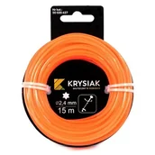 Akcesoria do kos i kosiarek - Żyłka Tnąca 2,4 Mm Gwiazdka 15M Z Zawieszką - miniaturka - grafika 1