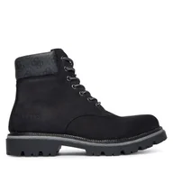 Botki męskie - Trzewiki Guess FMFSIR LEA10 Czarny - miniaturka - grafika 1